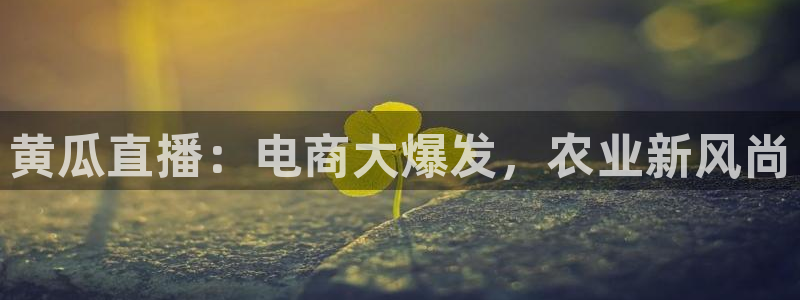 爱看球吧jrs直播：黄瓜直播：电商大爆发，农业新风尚